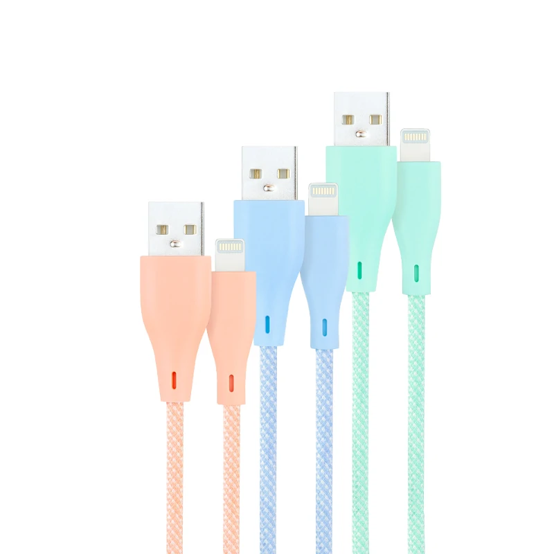 Nanocable 3 Cables Lightning Usb 20m Mallado 1m